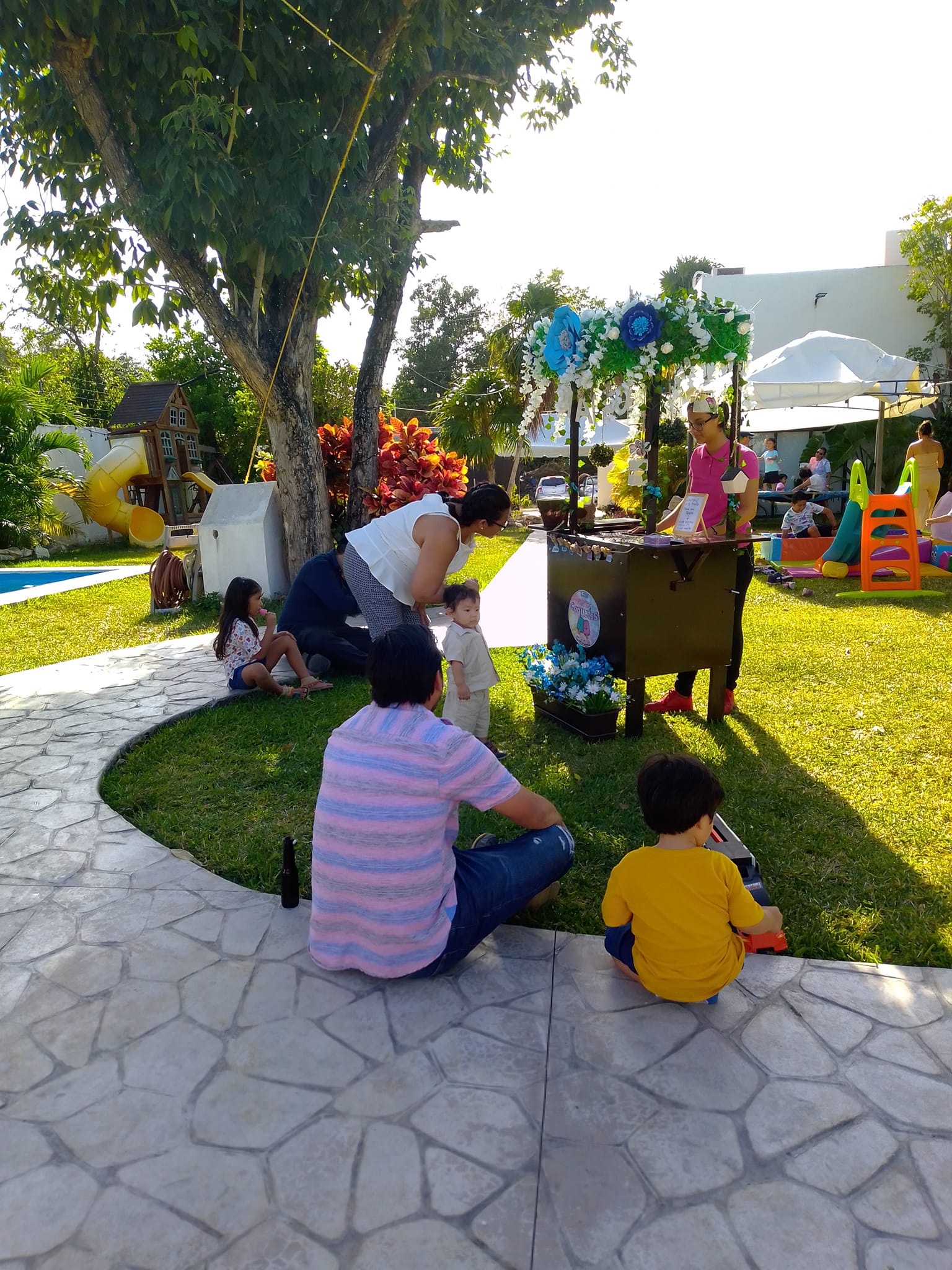 Carrito de paletas en boda